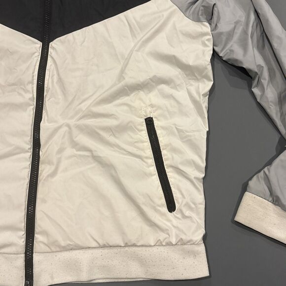 Nike Sportswear Windrunner Men’s Large Mesh Lined Full Zip Jacket White - Picture 4 of 10